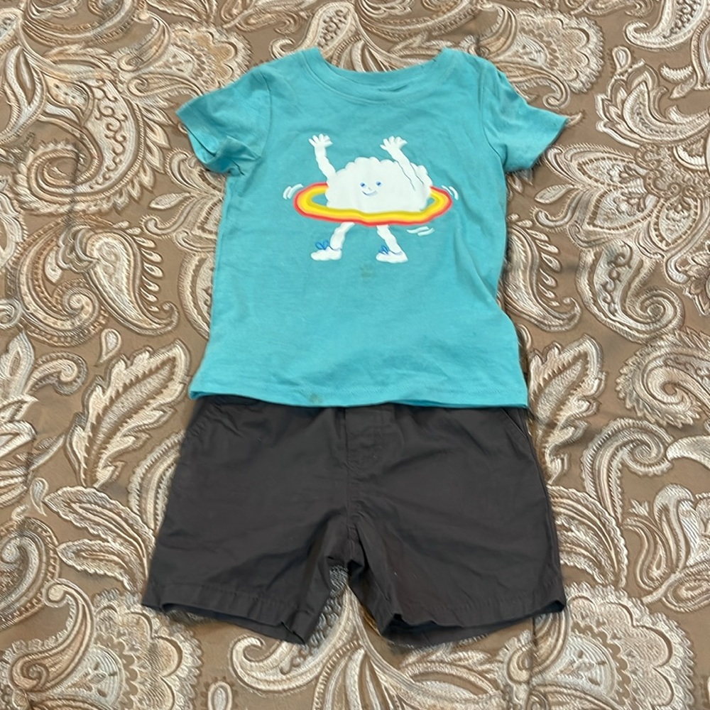 Cat & Jack 2T shorts and shirt